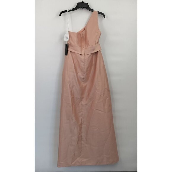 toasted sugar bridesmaid dress Off the Shoulder Side Split Burgundy Bridesmaid Dress main image 1